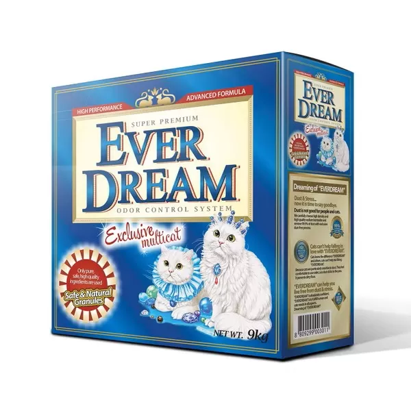 EVER DREAM 美國藍貓 速凝結貓砂 多貓除臭(紅標)/9KG