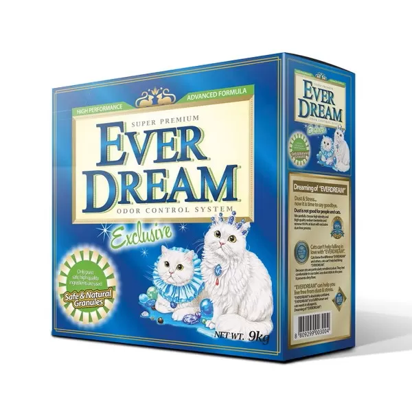 EVER DREAM 美國藍貓 速凝結貓砂 強效抗菌(綠標)/9KG