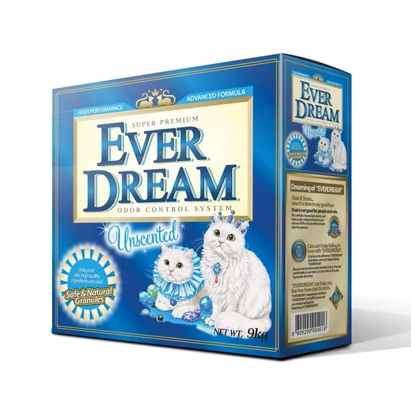 EVER DREAM 美國藍貓 速凝結貓砂 純淨無香(藍標)/9KG