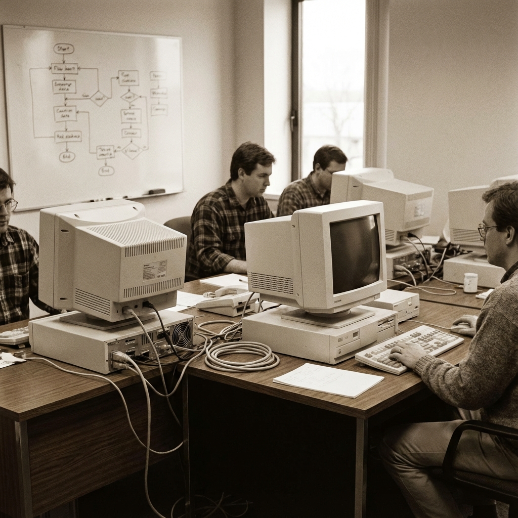 亞典資訊早期軟體開發辦公室意象圖